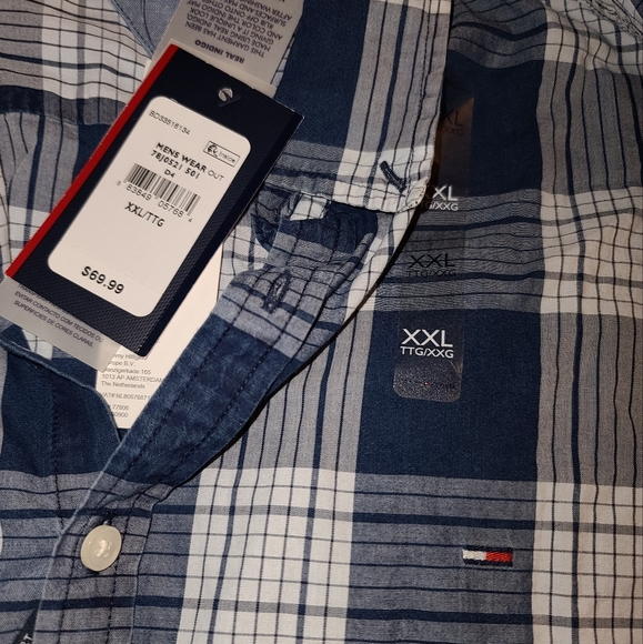 2  Long sleeve Tommy Hilfiger  Is button-up shirts  slim fit xxl - Picture 2 of 5